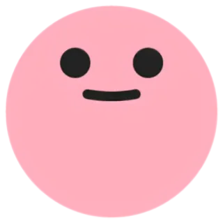 😐 Emoji, Rosto, Rosa, Fofo whatsapp sticker