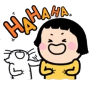 😂 HAHAHA мультфильм, смех, счастливый, кот, смешной, юмор, мем telegram sticker