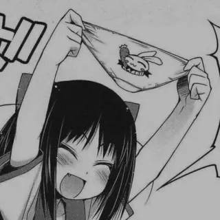 🖤 Anime, Manga, Fille, Dessin animé, Drôle, Personnage telegram sticker