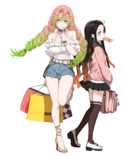 😌 Mitsuri Kanroji Demon Slayer Anime, Demon Slayer, Compras, Amigos, Chicas telegram sticker