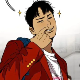 🌟 cartone animato, anime, illustrazione, giacca a vento, Jo Shelton telegram sticker