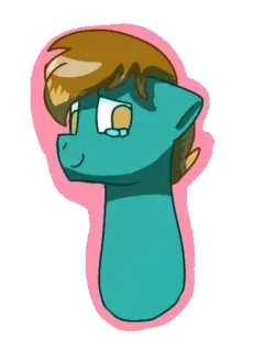😌 poni, dibujos animados, animal, pegatina telegram sticker