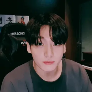✨ Jungkook kpop, piosenkarz, idol, muzyk, celebryta, portret, twarz telegram sticker