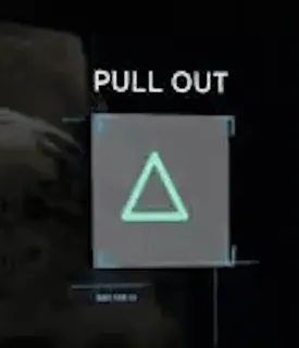 🤝 PULL OUT Gaming, Estrarre, Triangolo, Comando, HUD telegram sticker