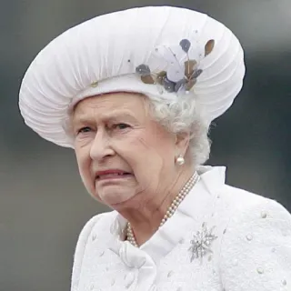 🥴 Queen Elizabeth Королева Елизавета, Королевская семья, Королева, Елизавета II, Англия, Великобритания, Портрет telegram sticker