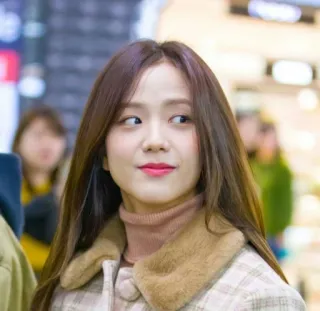 🦋 Jisoo Jisoo, K-pop, piosenkarka, celebrytka, kobieta, azjatycka, portret telegram sticker