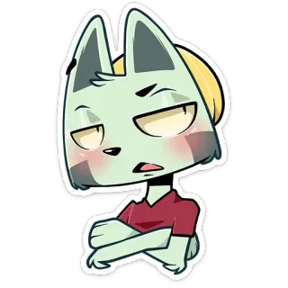 🤢 kucing, binatang, karakter, kartun, stiker telegram sticker