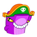 😈 Hoạt hình, Quái vật, Cướp biển, Đầu lâu telegram sticker