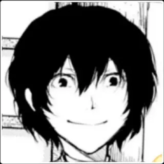👀 Osamu Dazai Bungo Stray Dogs Osamu Dazai, Bungo Stray Dogs, Anime, Mangá, Personagem, Retrato telegram sticker