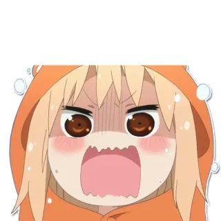 😱 Umaru Doma Himouto! Umaru-chan anime, manga, umaru, cute, angry, himouto umaru-chan telegram sticker