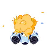 🤯 robot, futuristic, cartoon, android, digital, tech telegram sticker