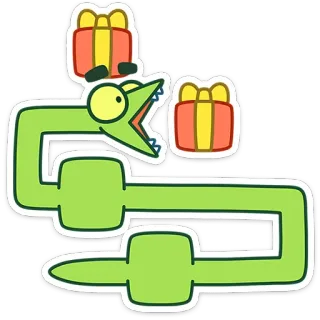 Змеюк от @TgSticker telegram stickers