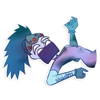 🤕 BAGHETTE sticker, cartoon, baguette, funny telegram sticker