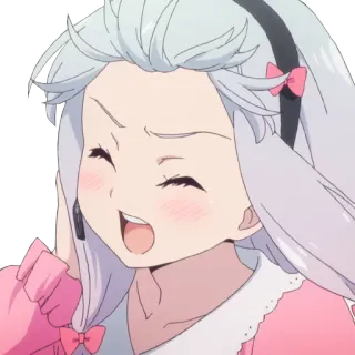 👩 动漫, 女孩, 微笑, 可爱, 卡通, 快乐, 角色 telegram sticker