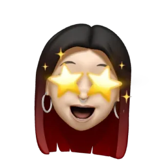 🐕‍🦺 Emoji, Twarz, Gwiazdy, Radosny, Kreskówka telegram sticker