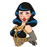 Bettie Page telegram stickers