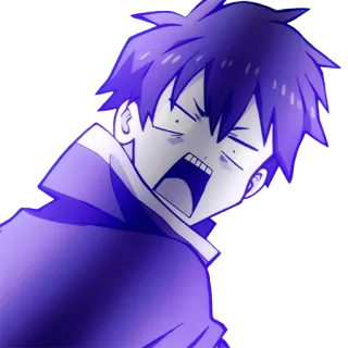 😱 Anime, Cartoni animati, Urlante, Arrabbiato telegram sticker