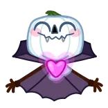 🧛‍♂️ тыква, хэллоуин, милый, мультик, монстр telegram sticker