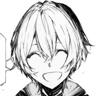 🌟 Anime, Manga, Uśmiech, Szczęśliwy, Postać, Portret telegram sticker