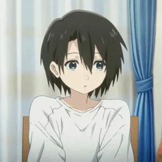🥡 Anime, Junge, Traurig, Ausdruck, Unschuldig, Charakter, Süß, Kind telegram sticker