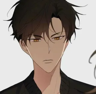 😑 Anime, Manga, Personaggio, Ritratto, Maschio, Arte telegram sticker