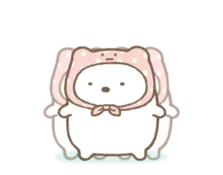 🤕 น่ารัก, คาวาอิ, กระต่าย, สัตว์, สติกเกอร์ telegram sticker
