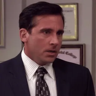 😠 Michael Scott The Office michael scott, the office, steve carell, tv show, comedy, character telegram sticker
