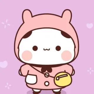 👩‍🚀 cute, kawaii, bear, pink, cartoon, character, adorable telegram sticker
