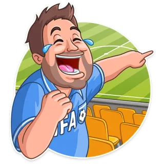 😂 FIFA foot, rire, sport, fan, stade, football américain telegram sticker