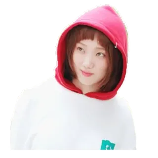 😊 Lee Sung-kyung femme, sweat à capuche, coréen, actrice, mannequin, célébrité telegram sticker