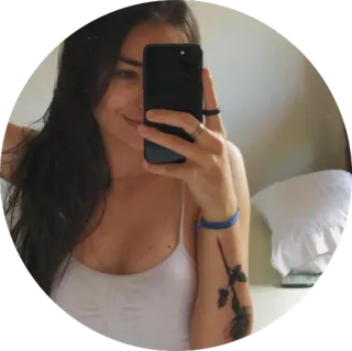 🙂 Selfie, Mulher, Retrato, Garota, Interior, Anel, Pulseira, Espelho telegram sticker
