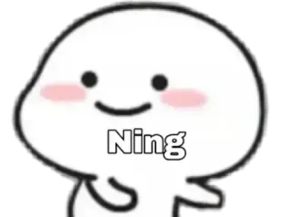 🍓 Ning carino, cartone animato, personaggio, Ning telegram sticker