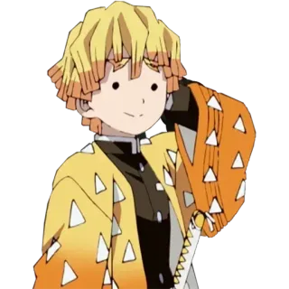 😅 Zenitsu Agatsuma Demon Slayer Anime, Personagem, Zenitsu, Demon Slayer telegram sticker