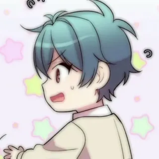 💬 Anime, Dibujos animados, Expresión, Manga, Lindo, Chico, Personaje telegram sticker