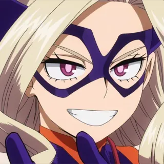 🎭 Mount Lady My Hero Academia Аниме, Супергерой, Женщина, Персонаж, Маунт Леди whatsapp sticker