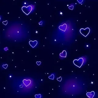 ❤️ heart, love, stars, purple, blue, sparkle, cute, aesthetic telegram sticker
