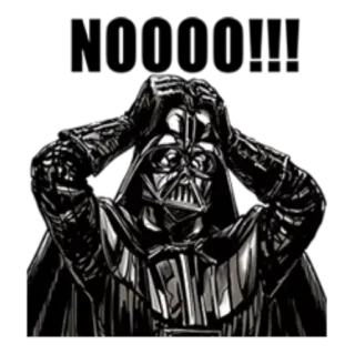 😕 Darth Vader Star Wars darth vader, star wars, mal de tête, frustration, casque, méchant telegram sticker