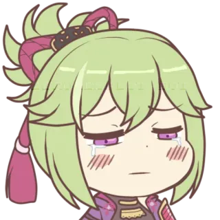 😢 anime, manga, cartoon, crying, sad, character, illustration whatsapp sticker