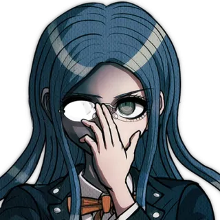👿 Tsumugi Shirogane Danganronpa Anime, Manga, Cô gái, Kính, Cosplay, Đồng phục học sinh telegram sticker