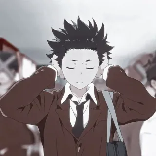 💈 Shoya Ishida A Silent Voice Anime, Charakter, A Silent Voice, Shoya Ishida telegram sticker