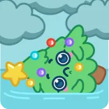 🌧 pohon natal, kartun, liburan, imut, meriah, musim dingin telegram sticker