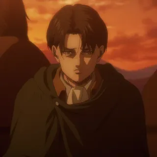 ⚔️ Levi Ackerman Attack on Titan Anime, Levi, Ataque dos Titãs, Personagem, Mangá telegram sticker