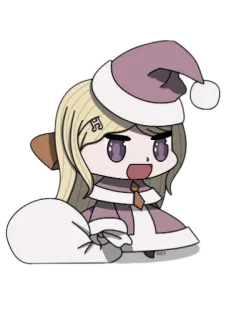 😊 weihnachten, anime, kawaii, süß, chibi, weihnachtsmann, feiertag, cartoon whatsapp sticker
