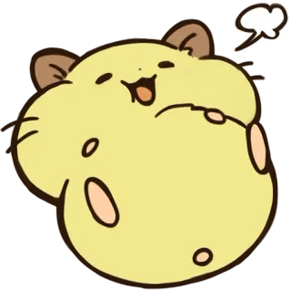 🤤 hamster, cute, animal, cartoon telegram sticker