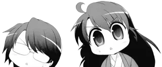 😯 anime, manga, characters, cute, chibi telegram sticker
