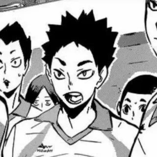 🖇 Asahi Azumane Haikyuu!! อนิเมะ, มังงะ, ไฮคิว!!, อาซาฮี อาซึมาเนะ, คาราสุโนะ, วอลเลย์บอล telegram sticker