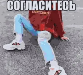 🤑 СОГЛАСИТЕСЬ meme, russian, agree, lifestyle, fashion whatsapp sticker