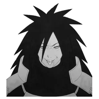 😂 Madara Uchiha Naruto madara, uchiha, naruto, anime, mangá, personagem, adesivo telegram sticker