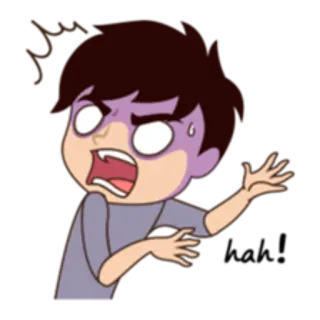 😱 enojado, dibujo animado, persona, molesto, gritando telegram sticker