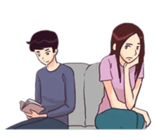 Couple Problem telegram stickers